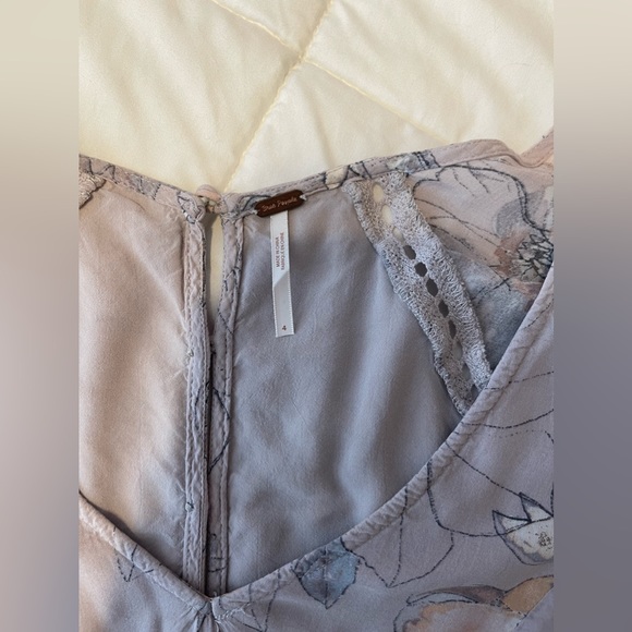 purple floral flowy dress | Free People - Picture 6 of 6